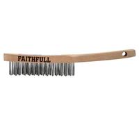 Faithfull Heavy-Duty Scratch Brush Three Row Fai6803F