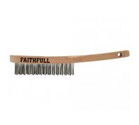 Faithfull Heavy-Duty Stainless Steel Scratch Brush Multi Colour (3 Row)