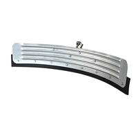 Faithfull Heavy-Duty Yard Squeegee 30in (762mm) - Curved Head, CRC Steel, Rubber Blade - Cleaning & Clearing Hand Tool for Agricultural, Industrial & Outdoor Environments