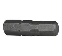 Faithfull Hexagon S2 Grade Steel Screwdriver Bits Hex 8mm 25mm Pack of 3