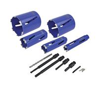 Faithfull FAIDCKIT11 Diamond Core Drill Kit & Case Set of 11