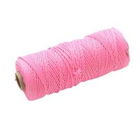 Faithfull FAIBLHVP Hi-Vis Pink Braided Nylon Brick Line String 100M (330ft) Breaking Strength 26.4kg