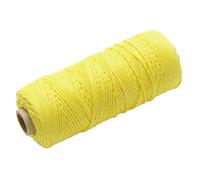 Faithfull FAIBLHVY Hi-Vis Yellow Braided Nylon Brick Line String 100M (330ft) Breaking Strength 26.4kg