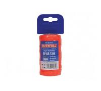 Faithfull Hi-Vis Nylon Brick Line Multi Colour (100M (330Ft) Orange)