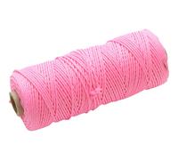Faithfull FAIBLHVP Hi-Vis Pink Braided Nylon Brick Line String 100M (330ft) Breaking Strength 26.4kg
