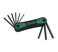 Faithfull HKSF9AF Folding Hex Key Set A/F (9 Pieces)