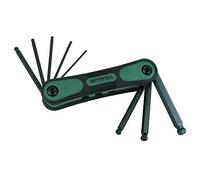 Faithfull HKSF9AFB Folding Hex Key Set Ball End A/F (9 Pieces)