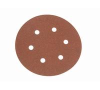 Faithfull Hook & Loop Sanding Disc DID2 Holed 150mm x 80G (Pack 25) FAIAD15080H