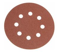 Faithfull Hook & Loop Sanding Disc DID3 Holed 125mm x 80G (Pack 25)