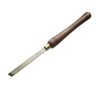 Faithfull HSS Full Length Woodturning Chisel - 15mm Plain Skew, Blade Length 160mm, Total Length 410mm - FSC Certified Wood Handle