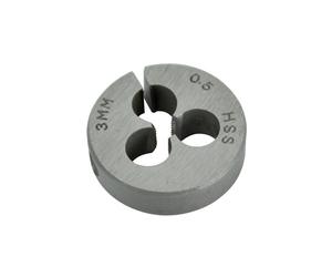 Faithfull HSS Straight Flute Split Die M3 x 0.5 (13/16 O.D)