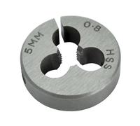 Faithfull HSS Straight Flute Split Die M5 x 0.8 (13/16 O.D)