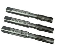 Faithfull HSS Straight Flute Tap Set, 3pcs, M3, M4, M5, M6, M8, M10, M12