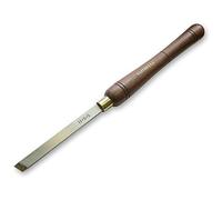 Faithfull HSS Turning Chisel 25mm (1in) Plain Skew | HSS Blade, FSC® Certified Walnut Handle, Full Sized Contoured Handle, Brass Ferrule for Planing, V-Grooves & Beads