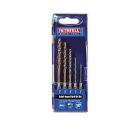 Faithfull - HSSE M35 Cobalt Quick-Change Impact Drill Bit Set, 5 Piece