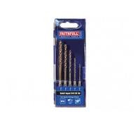 Faithfull Hsse M35 Cobalt Quick-Change Impact Drill Bit Set, 5 Piece Multi Colour (One Size)