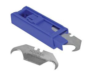 Faithfull JB96LP3120 Heavy-Duty Hooked Trimming Knife Blades (Pack 10)
