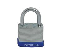 Faithfull Laminated Steel Padlock Multi Colour (40mm)