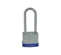 Faithfull Laminated Steel Padlock Multi Colour (40mm Long Shackle)