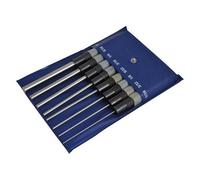 Faithfull Long Series Round Head Pin Punch Multi Colour (Set 8 1.5, 2.5, 3, 4, 5, 6, 8 And 10 mm)