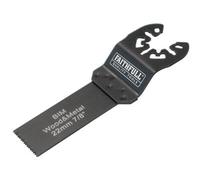 Faithfull M0010005 Multi-Functional Tool Flush Cut Wood/bi-Metal Blade 22mm Faimfwm22