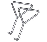 Faithfull Manhole Keys (Pair), Bent O Shape End (10mm Dia, 25mm Depth), Heavy-Duty Zinc Plated - 200mm