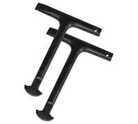 Faithfull Manhole Keys (Pair), D Type, Powder Coated Steel - 125mm
