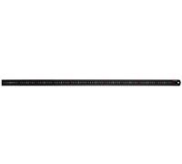 Faithfull Matt Black Stainless Steel Measuring Rule 1000Mm