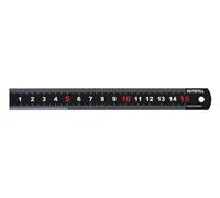 Faithfull Matt Black Hardened Stainless Steel Ruler (Metric) 150mm