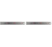 Faithfull Matt Silver Hardened Stainless Steel Ruler (Metric) 150mm (Pack of 2)