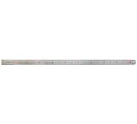 Faithfull Matt Silver Hardened Stainless Steel Ruler (Metric) 1M