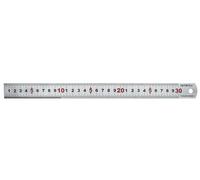 Faithfull Ruler Matt Silver Hardened Stainless Steel Metric 300mm