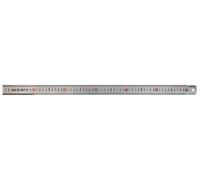 Faithfull Measuring Rule 600mm (24 Inch) - Matt Silver Stainless Steel Ruler with Clear Metric Graduations & Hanging Hole