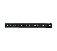 Faithfull Measuring Rules, Matt Black Stainless Steel Multi Colour (150mm)