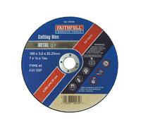 Faithfull Metal Cut Off Disc 180 X 3.2 X 22.23mm Fai1803M