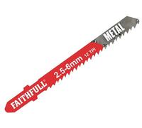 Faithfull Metal Cutting Jigsaw Blades Pack Of 5 T118B Faijbt118B