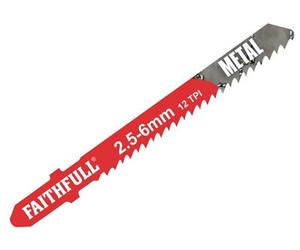 Faithfull Metal Cutting Jigsaw Blades Pack Of 5 T118B Faijbt118B