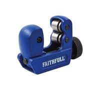 Faithfull Metal Pipe Cutter 3-30mm - Adjustable Pipe Cutting Tool with Sharp Wheel for Copper, Brass, Aluminium & Thin Steel Tubing