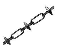 Faithfull Metal Spiked Chain Black Japanned 6mm 5m