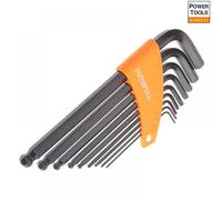 Faithfull Hex Key Set 9-Piece Metric Long Arm Ball End