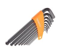 Faithfull Metric Ball End Long Arm Hexagon Key Set, 9 Piece Multi Colour (One Size)