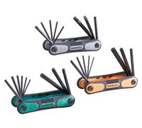 Faithfull Metric, Imperial & TORX Folding Hex Key Set 3x Pack, XMS23HEXKEY3
