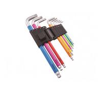 Faithfull Metric Multicoloured Hex Key Set, 9 Piece Multi Colour (One Size)