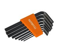 Faithfull Metric Short Arm Hexagon Key Set, 8 Piece Multi Colour (One Size)