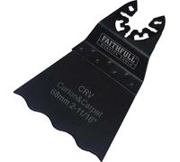 Faithfull M0010036 Multi-Functional Tool Crv Serrated Wavy Edge Saw Blade 68Mm