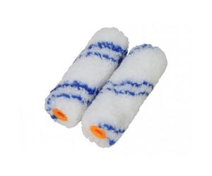 Faithfull Microfibre Mini Roller Refill (Pack 2) Multi Colour (100mm (4In))