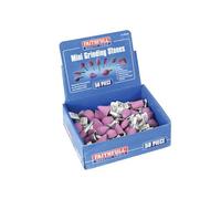 Faithfull Mini Grinding Wheel Ortment, 50 Piece Multi Colour (One Size)