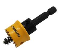 Faithfull FAIHSM22 Mini Holesaw, Fast-Cutting Hole Cutter for Sheet Metal, Stainless Steel, Aluminium - 22mm