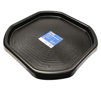 Faithfull Mini Mortar Mixing Spot Board, Builders Tray for Cement, Plaster or Concrete - 70cm x 70cm - Black
