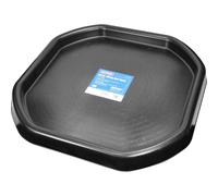 Faithfull Mini Mortar Mixing Spot Board, Builders Tray for Cement, Plaster or Concrete - 70cm x 70cm - Black